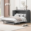 Queen Size Murphy Bed with Large Drawers and USB Ports - 2 of 4