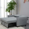 57.48" Velvet Loveseat Sofa with Adjustable Back, Ergonomic Design - 4 of 4