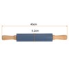 Unique Bargains Silicone Smooth Wooden Handle Non-Stick Kitchen Rolling Pin - 2 of 4