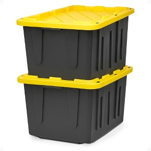 HOMZ Durabilt 27 Gallon Heavy Duty Storage Tote with Lid - 1 of 4