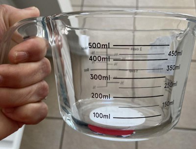 2 Cup Glass Measuring Cup With Lid Clear - Figmint™ : Target