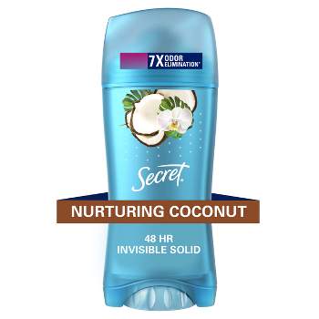Secret Invisible Solid Women's Antiperspirant and Deodorant Coconut Scent - 2.6oz 