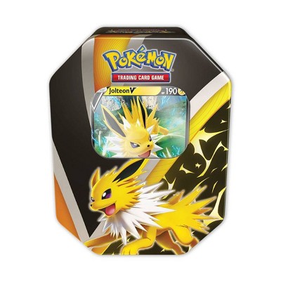 Pokémon Trading Card Game: Eevee Evolutions Tin Jolteon V