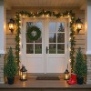 2PCS Artificial Cedar Topiary Trees for Outdoors,Potted Fake Cypress Trees,Faux Cedar Pines Evergreen Plants for Indoor Home Front Porch Decor - 2 of 4