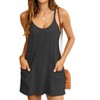 Imily Bela Women's Workout Tennis Dress Summer Sleeveless Athletic Mini with Built in Shorts - 2 of 4
