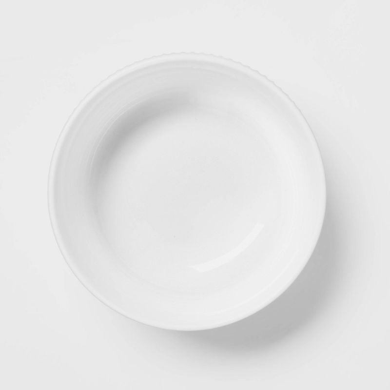 Porcelain Beaded Rim Cereal Bowl 20oz White - Threshold&#8482;, 3 of 6