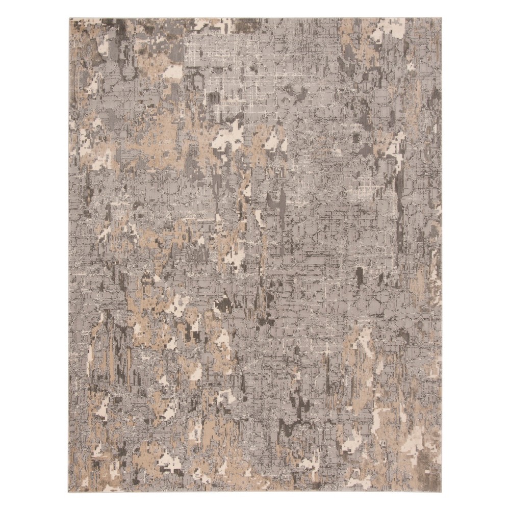 9'x12' Charity Solid Area Rug Gray - Safavieh