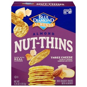 Blue Diamond - Nut-Thins - Three Cheese - Case of 12 - 4.25 oz - 1 of 4