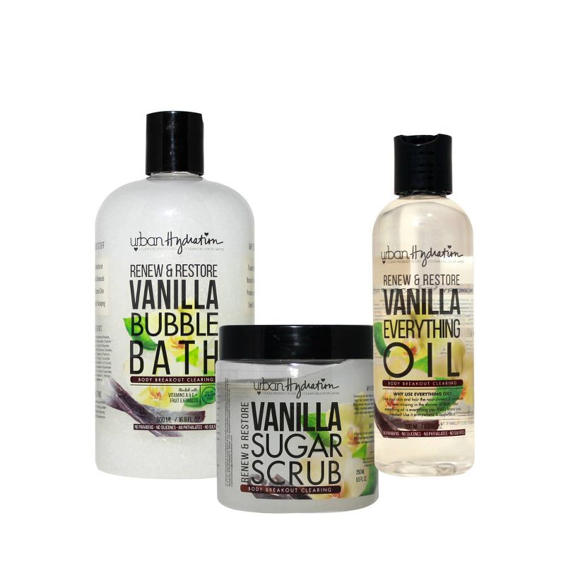 Urban Hydration Vanilla Bath Collection