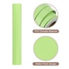 Unique Bargains Wallpaper, Peel and Stick Wallpaper Contact Paper Solid Color Vinyl Self-Adhesive Wall Paper Decorative Green 197"x15.7" - 3 of 4