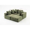 Resenkos Compressed Sofa, Space-Saving Cube Sofa, Magic Sofa for Living Room, Compact & Comfortable, Easy to Assemble, Corduroy, Beige - 2 of 4