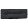 vidaXL Chair Cushion 3 Pcs Water Repellent Outdoor Cushion Sofa Pad Fabric - Black - 4 of 4