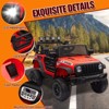 12V Kids Ride On Truck, Battery Powered Toy Car with Remote Control and Dual Motors, Electric Vehicle Truck W/LED Light, Music for Boys Girls 3-8 - 2 of 4