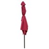 6 x 9ft Patio Umbrella, Market Table Umbrella With Crank And Push Button Tilt Without Flap, Outdoor Waterproof Umbrella - 3 of 4