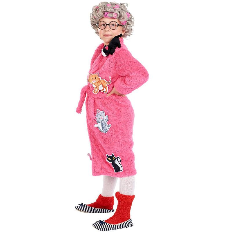 Orion Costumes Crazy Cat Lady Kids Costume | Robe & Wig Set | One Size Fits Up to Size 10, 2 of 4