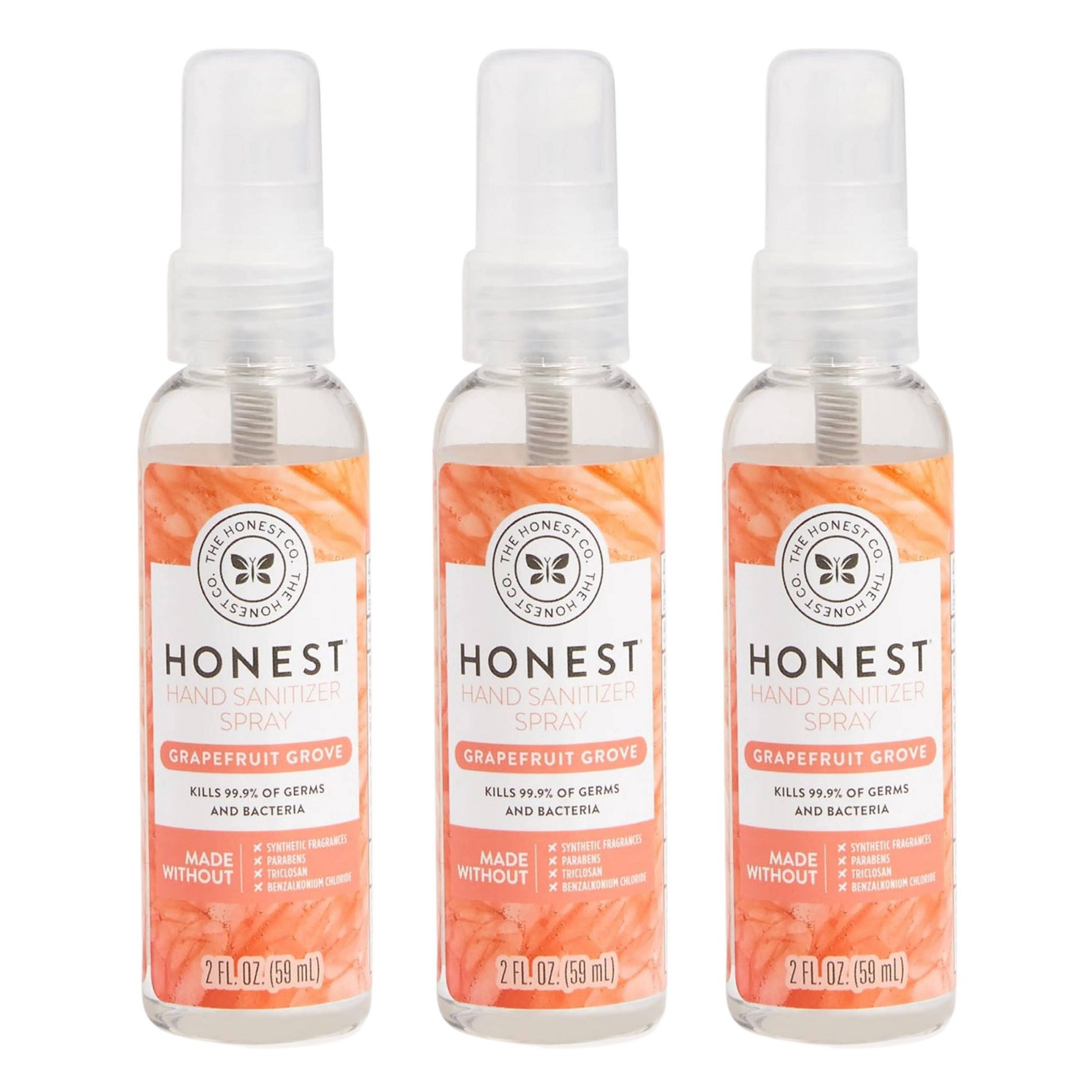 The Honest Company Hand Sanitizer Spray -  Grapefruit Grove - 2 fl oz