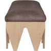 Meridian Furniture,Altair Velour Fur Fabric Bench - 4 of 4