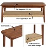 Alaterre Calais Acacia Wood Coffee Table, Chestnut - 2 of 4