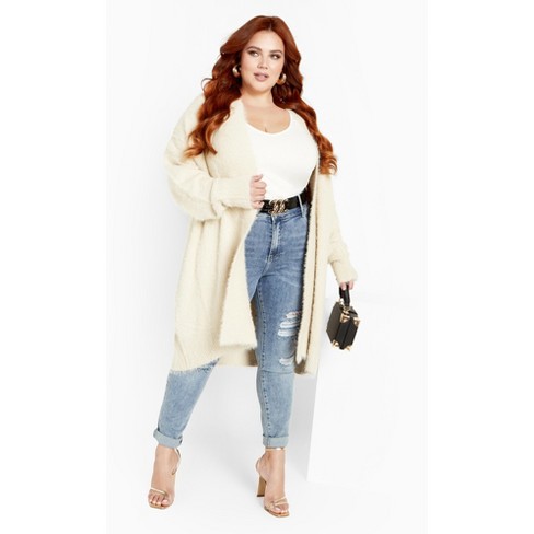 Cream deals longline cardigan