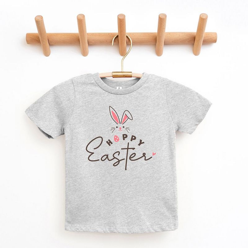 The Juniper Shop Hoppy Easter Bunny Egg Toddler Short Sleeve Tee, 1 of 3