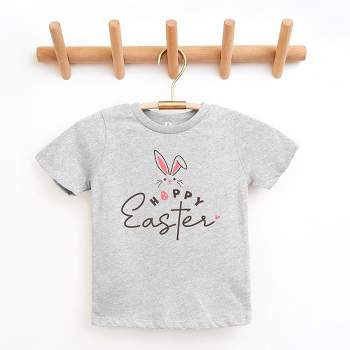 The Juniper Shop Hoppy Easter Bunny Egg Toddler Short Sleeve Tee
