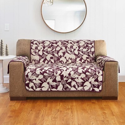 The Lakeside Collection Autumn Leaves Love Seat Cover