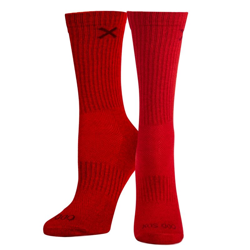 Odd Sox, Red Heather, Funny Novelty Socks, Medium, 2 of 6