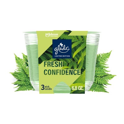 Glade 3 Wick Candle - Fresh Confidence - 6.8oz