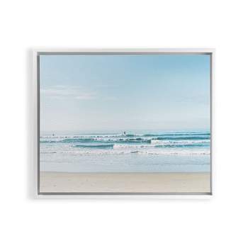 Bethany Young Photography California Surfing 24" x 30" White Framed Canvas - Society6
