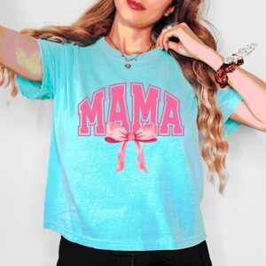 Simply Sage Market Mama Pink Coquette Boxy Crop Top - 1 of 4