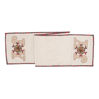 C&F Home 14" x 72" Joy Embroidered Table Runner