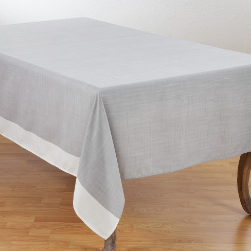 Table Cloth 90X156 - Silver Gray (Poly Oblong)