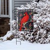 Briarwood Lane Winter Cardinal Burlap Garden Flag Berries 12.5" - 4 of 4