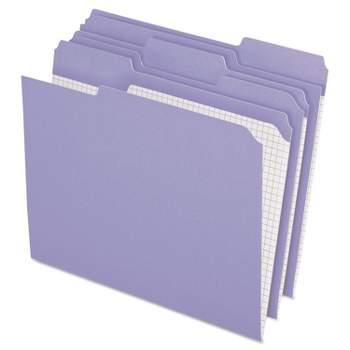 Pendaflex Reinforced Top Tab File Folders 1/3 Cut Letter Lavender 100/Box R15213LAV