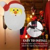 KOVOT Set of 2 Santa Porch Light Covers | Weatherproof Outdoor Holiday Decor | 9" W x 12" H | Easily Fits Most Light Fixtures for Instant Festivity - 3 of 4
