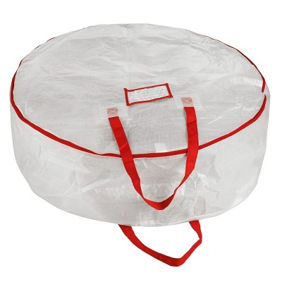 Elf Stor 30" Deluxe Holiday Christmas Wreath Storage White