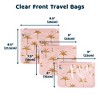 Tiny Twinkle 3-Pack Airline Compliant Travel Bags with Zipper Closure, Clear Front Pouch, Diaper Bag, Toiletry/Cosmetics Organizer - 2 of 4