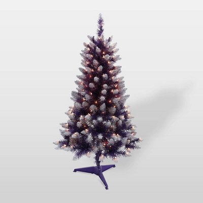 4ft Pre-Lit Fashion  Artificial Christmas Tree Purple - Puleo