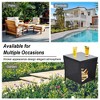 Outdoor Side Coffee Table With Storage Shelf Outdoor Rattan End Side Tables Sturdy Patio End Table Weather Resistant End Table For Garden Porch Pool - 2 of 4