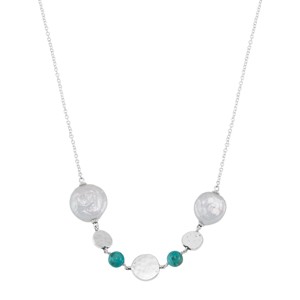 Silpada 'Sending Signals' Sterling Silver Compressed Turquoise and Freshwater Pearl Necklace, 18" + 2" - 1 of 4
