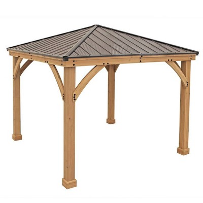 Meridian 10' X 10' Gazebo - Brown - Yardistry