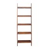 Set of 2 75.5" 5 Shelf Leaning Bookcases - International Concepts - image 3 of 4