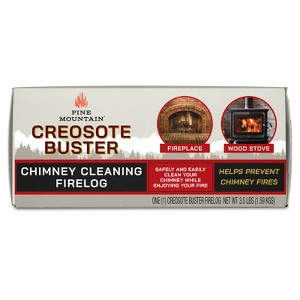 Pine Mountain Creosote Buster Fire Log 1.5 hr 1 pk 3.5 lb (Case of 6) - 1 of 1
