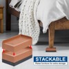 Unique Bargains Square Adjustable Support Block Desk Sofa Table Bed Furniture Risers 4 Pcs - image 3 of 4