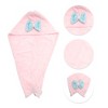 Unique Bargains Water-absorbent Double Bow Hair Towel 1 Pc - 3 of 4