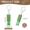 Unique Bargains Outdoor Camping Hiking Fishing Rescue Signaling Alloy Keychain Whistles 2 Pcs - 2 of 3