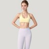 Anna-Kaci Active Women's Scoop Neck Sports Bra with Thin Adjustable Straps and Smooth Seamless Design - 4 of 4