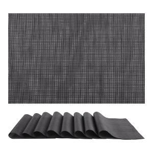 REGALWOVEN Kitchen Dining Table Washable Heat-Resistant Wipeable PVC Placemats 8 Pcs - 1 of 4