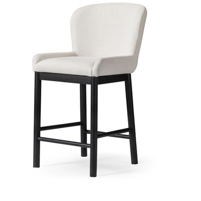 Maven Lane Gia High Back Fabric Counter Height Bar Stool