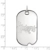 Black Bow Jewelry 10k White Gold Nebraska Cornhuskers NCAA Large Pendant - 2 of 3